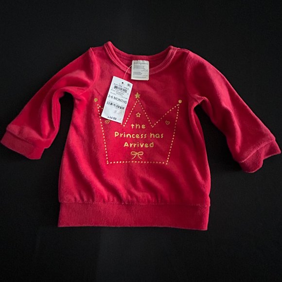 FIRST IMPRESSIONS GIRLS EVER RED TOP 3-6 MONTHS - Picture 1 of 4